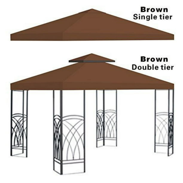 10/'x10/' Replacement Canopy Top Patio Pavilion Gazebo Tent Sunshade Cover UV US